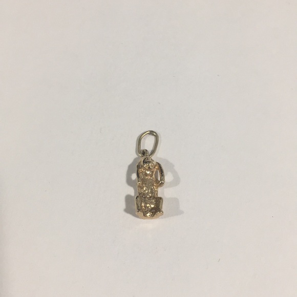 14k Yellow Gold Monkey 🐒 Charm - Picture 1 of 7